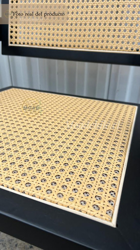 Silla Sitial Chandigarh Asiento Rattan Estructura Madera