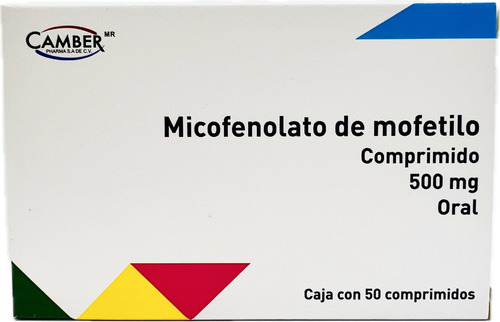 Micofenolato De Mofetilo 500 Mg. C/50 Tab. Pack 4 Cajas