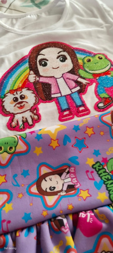 Conjunto Falda Globo Y Playera De Lara Campos Vacaciones Rosa G