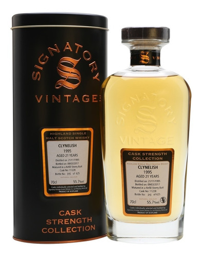 Whisky Clynelish 1995 21 Años Signatory Cask Strength 55,7%