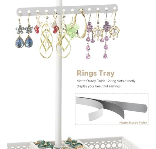 Soporte Joyería 3 En 1 Organizador Collares Pulseras Y Anill