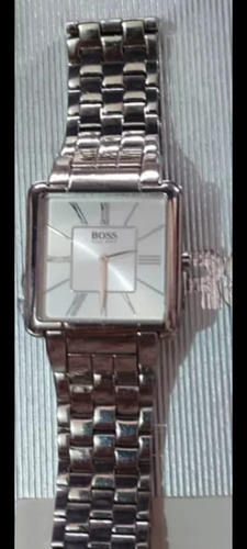 Reloj De Mujer Hugo Boss Estensible Metálico Plateado Plateado Gris (Usado)