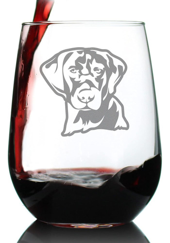 Copa De Vino Sin Tallo Cara De Labrador Negro  Grandes ...