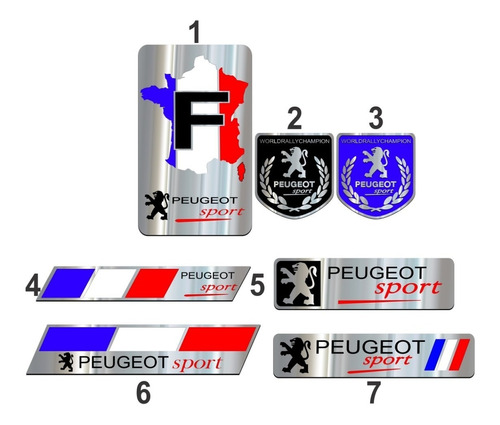Emblema Peugeot Sport França 308 3008 208 207 407 408 307