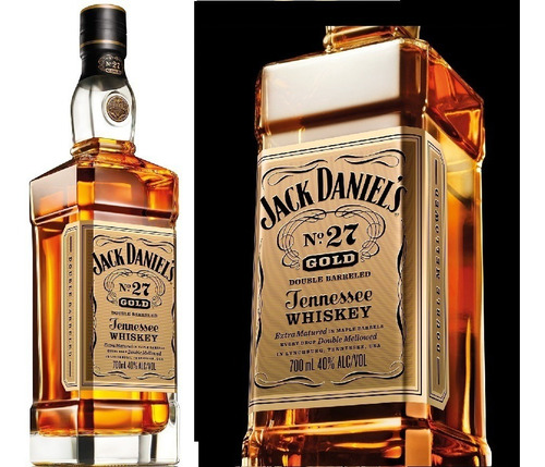 Imagen 3 de 9 de Whisky Jack Daniels Gold Nro 27 750ml En Estuche