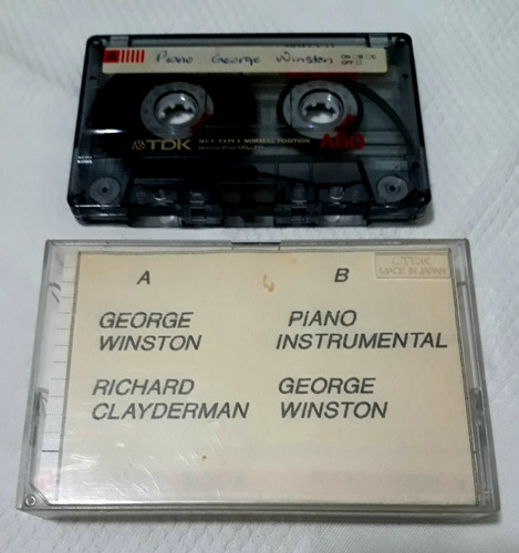 Cassette George Winston Rich Clayderman Piano Instrumental 