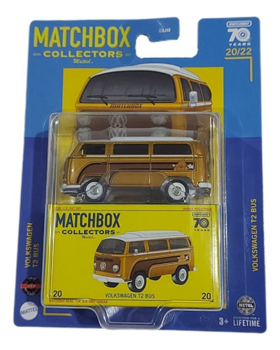 Matchbox Volkswagen T2 Bus Kombi 70 Years 20/22 Lacrado