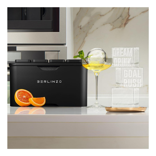 Berlinzo Premium Clear Cube Maker Mold 8 Grandes Cubitos De