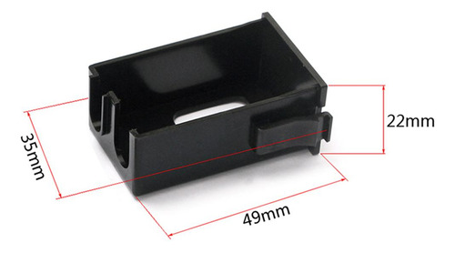 Negro Batería De 9 V Soporte Negro Estuche Caja Cubierta