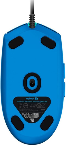Imagen 6 de 6 de Mouse gamer de juego Logitech G Series Lightsync G203 azul