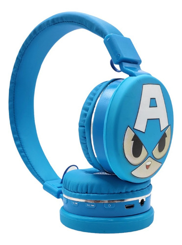 Audífonos Diadema Bluetooth Superhéroes Capitánamérica