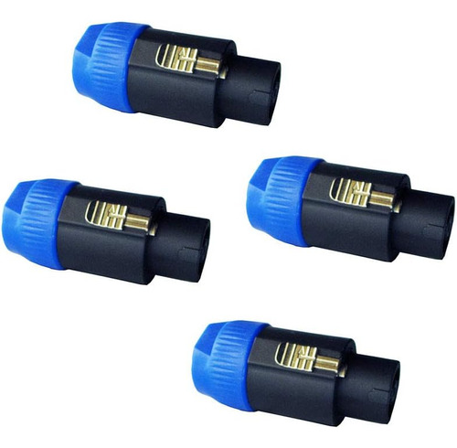 4 Piezas 8 Polo Conductor Pin Speakon Compatible Conect...