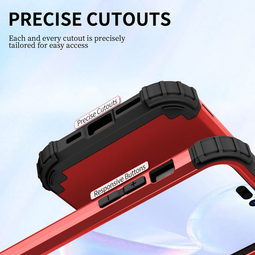 Funda Para iPhone 14/pro/14plus/14pro Max 360 Uso Rudo 3en1