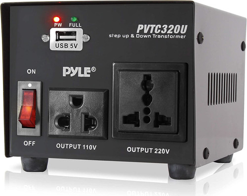 Convertidor De Voltaje Pyle, 110v A 220v / 220v A 110v, 500w