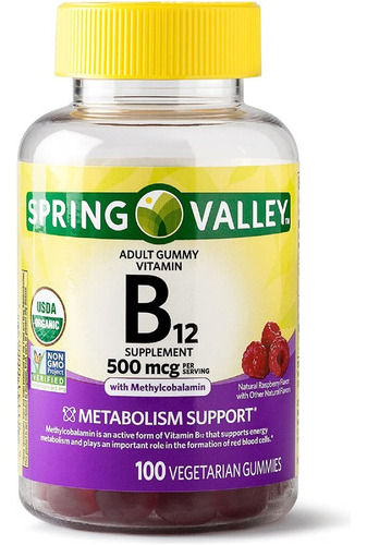 Spring Valley  Vitamina B12 En Gomas Adulto 
