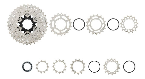 Piñon Shimano 105 Hg710 R7100 12v 11-36t Ruta Gravel- Celero Cantidad Máxima De Dientes 36 Cantidad Mínima De Dientes 11 Color Silver