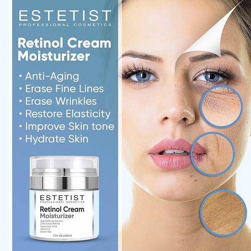 Día Y Noche Retinol Crema Hidratante Para El Rostro Con Ácid