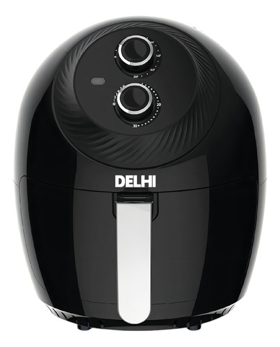 Freidora De Aire Sin Aceite 4 Litros Delhi 1300w Air Fryer Color Negro