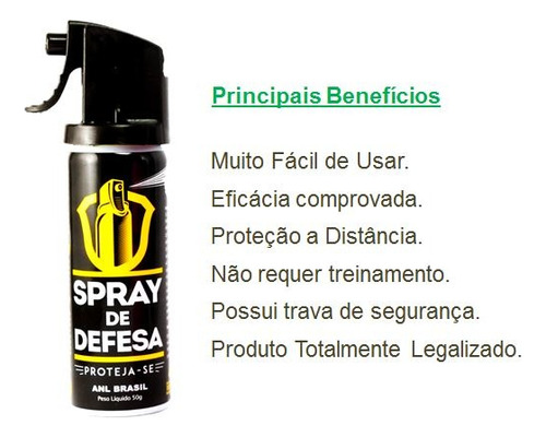 Kit 10 Sprays Defesa Pessoal Gás Gengibre Liberado Original