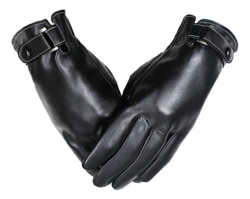 Guantes Para Hombre Con Pantalla Táctil De Cuero Sintético