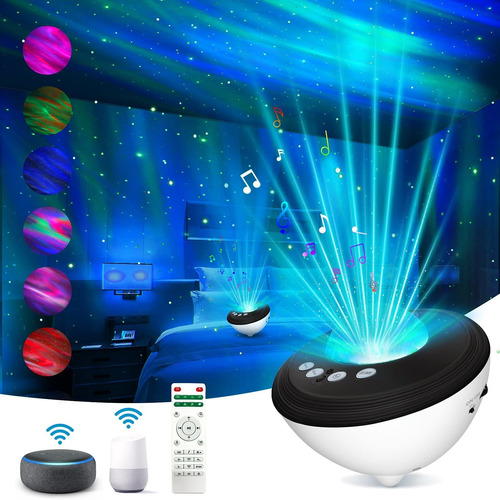 Proyector Luz Nocturna Galaxy Star Para Dormitorio Alexa