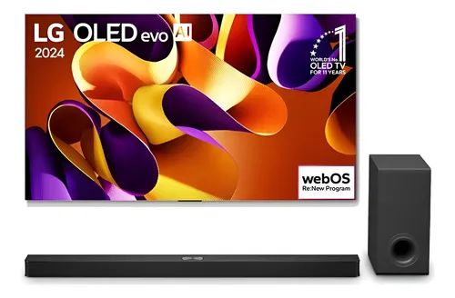 Combo LG Smart Tv Oled Ai G4 4k 55 2024 + Soundbar LG S90ty