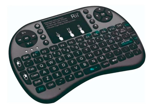 Mini Teclado Inalámbrico C/iluminacion Touchpad Smartv Pc