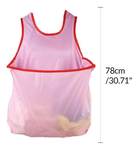 Delantal De Lavandería Sin Mangas, Babero Impermeable, Ropa