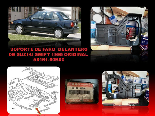 Soporte De Faro Delantero Izquierdo Swift Original Suzuki