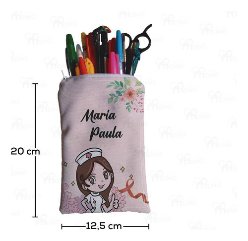 Cartuchera Multiusos Estampado Personalizado Enfermeria