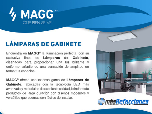 Lampara Sobreponer 30cm 2w Luz Amarilla Flat Magg L6443-1e0