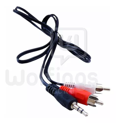 Cable 2 Rca Macho Miniplug 3.5 Mm 1,5 Metros Sonido Audio