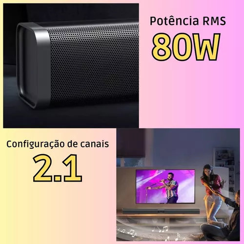 Barra De Sonido Caixa Barra Bluetooth Som Tv Smart Hdmi Subw