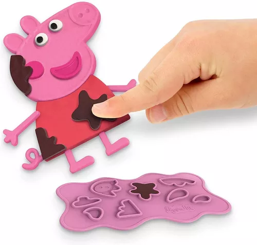 Play-Doh Juego de diseño Peppa Pig 9 Botes de plastilina no tóxica, 11  Accesorios, Juguete de Peppa Pig edad + 3 años F1497
