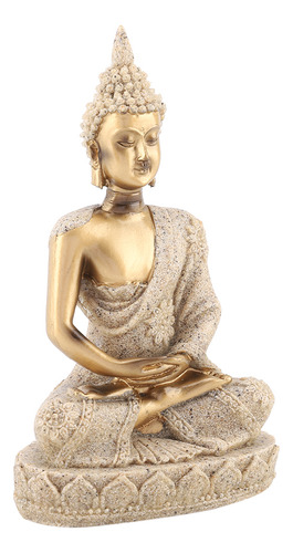 Figura Tallada En Forma De Estatua De Buda Meditando Sentado
