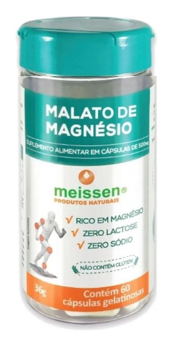 Malato de Magnésio 60 Capsulas Meissen