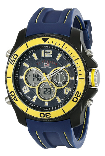 Reloj Hombre U.s. Polo Assn. Us9322 Cuarzo Pulso Azul En