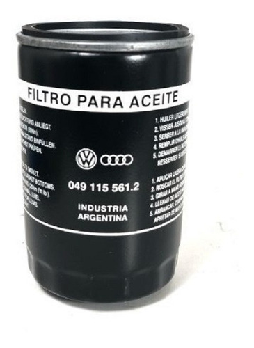 Filtro De Aceite Vw Gol Senda Motor Audi Original Nuevo.