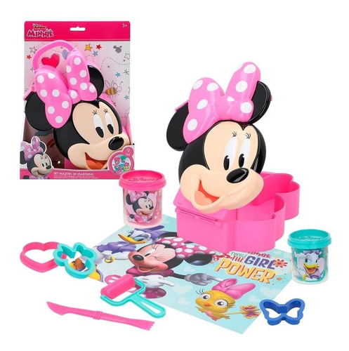 Imagen 1 de 7 de Maletín De Juegos Minnie Mouse Con Plastilina Y Accesorios