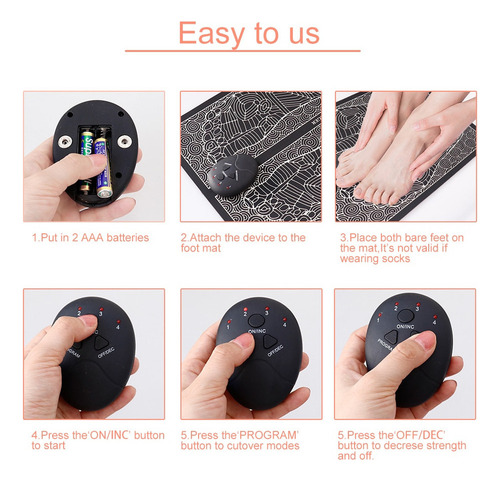 Máquina De Massagem De Pés De Fisioterapia Ems Massageador D