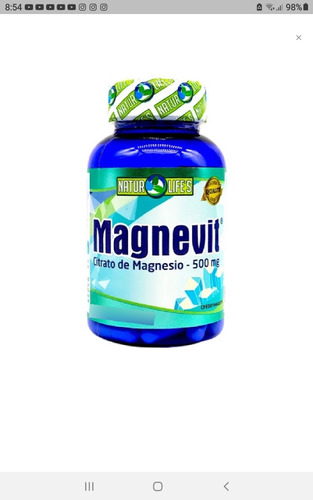 Magnesio Magnevit 500mg 30 Capsulas 