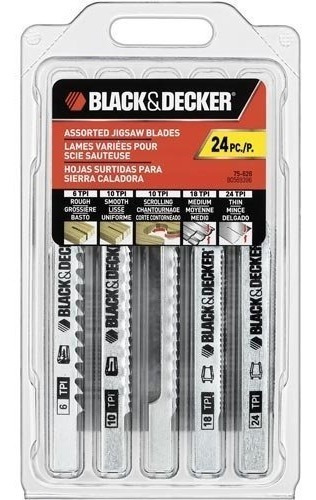 Seguetas/hojas Sierra Caladora Black & Decker 75-626 Assort