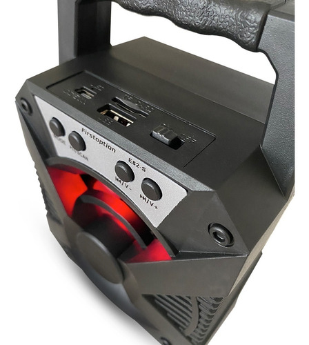 Imagem 3 de 9 de Alto-falante First Option E82-s Portátil Com Bluetooth Preto