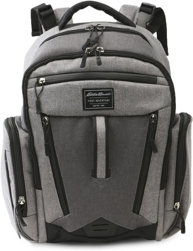 Mochila Pañalera Eddie Bauer Gris