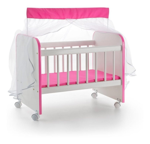 Cuna Para Muñecas Con Ajuar - Sonno Baby Color Pink