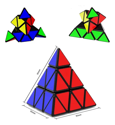 Tanch Yj Piramide Speed Cube 3x3 Triangulo Cubo Magico Puzzl