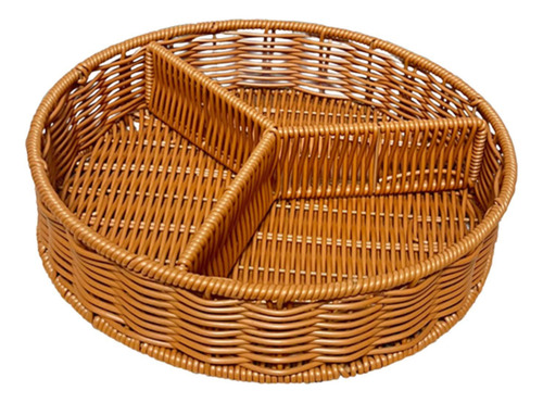 Cesta De Frutas De Ratán Bandeja De Pan Bande 28 Cmx6cm