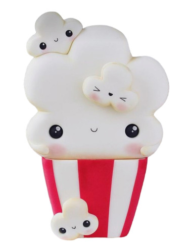 Adorno Torta Temática Shopkins Pop Corn Pochoclos Porcelana 