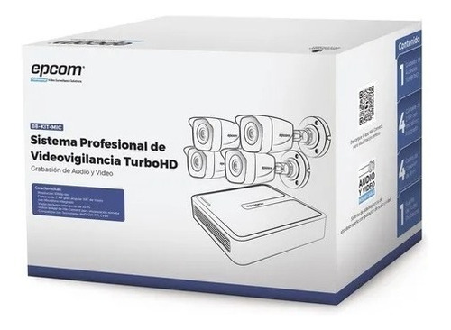 Kit Turbohd 1080p Lite Dvr 4 Cámaras 2mp Disco Duro 1tb