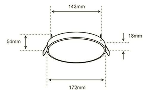 Tecnolite Downlight Led Empotrable, Bote Integral 12 Cm O